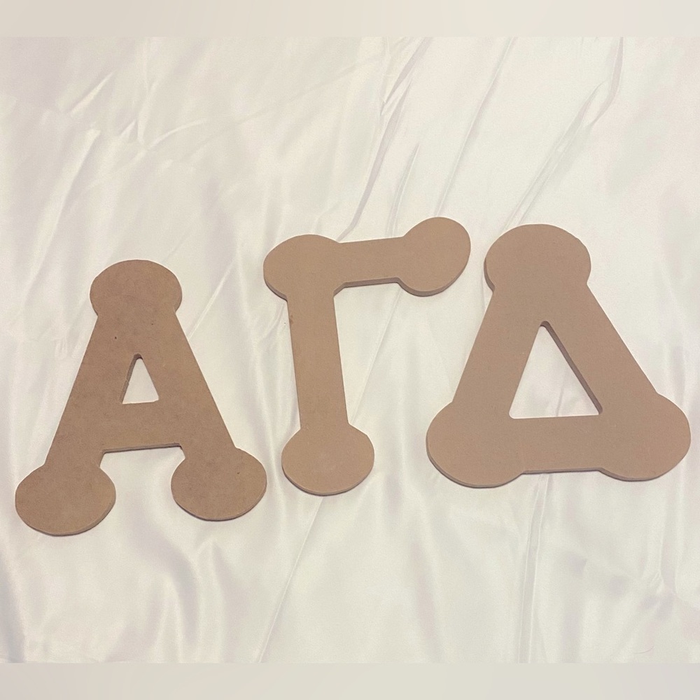 Alpha Gamma Delta (AGD) - Sorority Wooden Letters